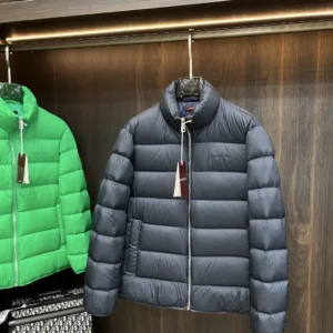 Replica Gucci 2025 Down Jacket Black Stand Collar Reps - RepLuxe