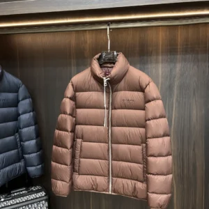 Replica Gucci 2025 Down Jacket Brown Stand Collar Reps - RepLuxe