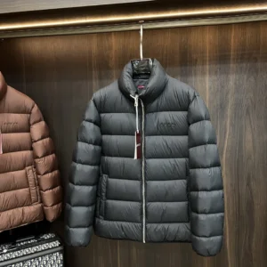 Replica Gucci 2025 Down Jacket Black Stand Collar Reps - RepLuxe