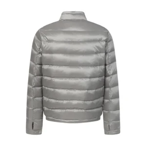 Replica Moncler Acorus Stand Collar Down Jacket Grey Reps - RepLuxe