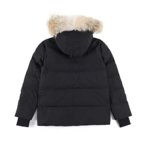 Replica Canada Goose Wyndham 388M Black Parka Reps - RepLuxe