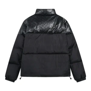 Replica Louis Vuitton Down Jacket Black Logo Style Reps - RepLuxe