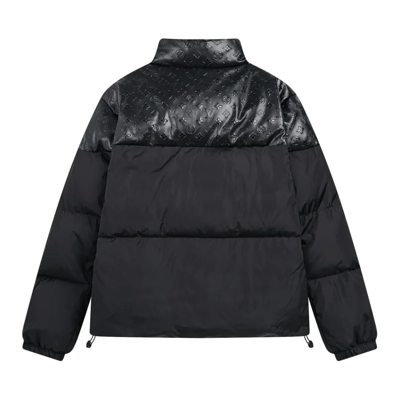 Replica Louis Vuitton Down Jacket Black Logo Style Reps - RepLuxe