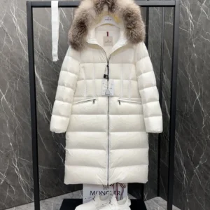 Replica Moncler Boedic Down Jacket White Fur Trim Reps - RepLuxe