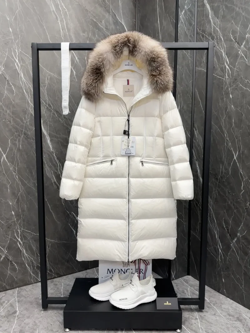 Replica Moncler Boedic Down Jacket White Fur Trim Reps - RepLuxe