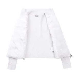 Replica Moncler M30 Knit Down Jacket White Reps - RepLuxe