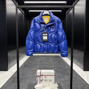 Replica Moncler Palm Angels Haunani Puffer Jacket Blue Reps - RepLuxe