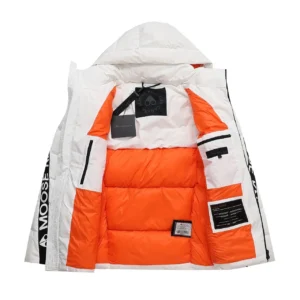 Replica Moose Knuckles Classic Pilot Down Jacket White Reps - RepLuxe