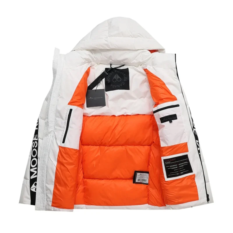 Replica Moose Knuckles Classic Pilot Down Jacket White Reps - RepLuxe
