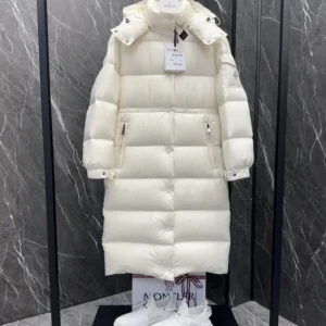 Replica Moncler Cavettaz Down Jacket Ivory Long Reps - RepLuxe