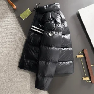 Replica Gucci Longue Saion Down Jacket Black Quilted Reps - RepLuxe