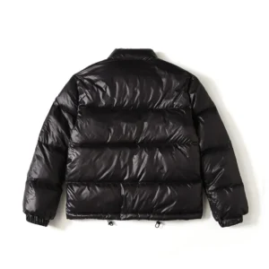 Replica Gucci Logo Tape Down Jacket Black Puffer Reps - RepLuxe