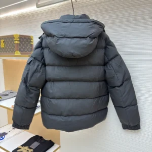 Replica Moncler Maya Down Jacket Black Hooded Reps - RepLuxe