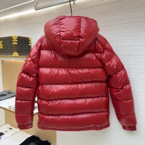 Replica Moncler Maya Down Jacket Red Hooded Reps - RepLuxe