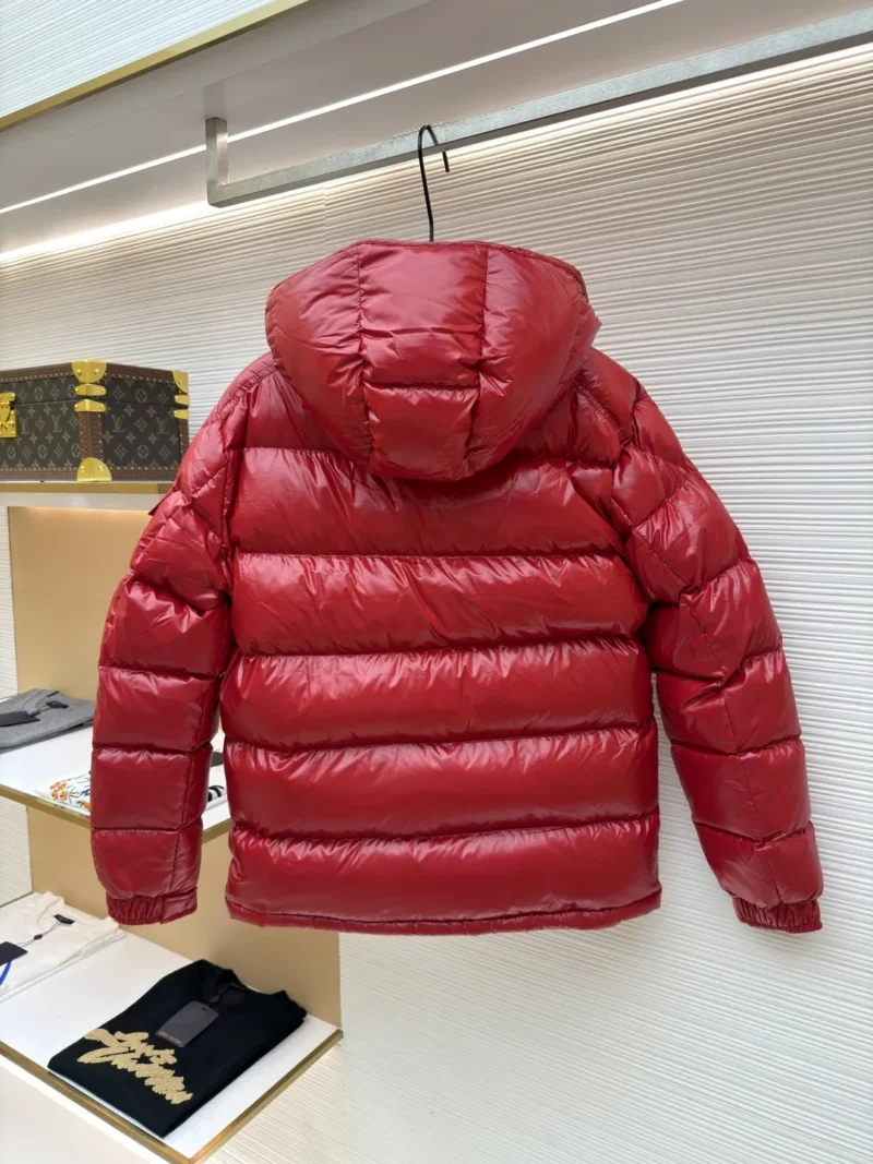 Replica Moncler Maya Down Jacket Red Hooded Reps - RepLuxe