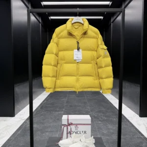 Replica Moncler Levitha Down Jacket Yellow Quilted Reps - RepLuxe