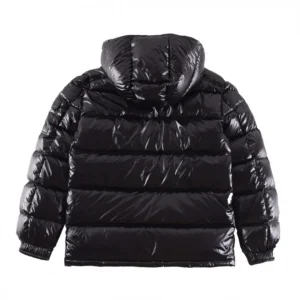 Replica Moncler Maya Down Jacket Black Hooded Reps - RepLuxe