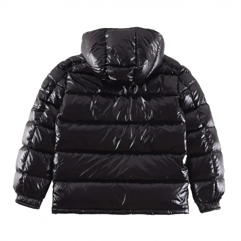 Replica Moncler Maya Down Jacket Black Hooded Reps - RepLuxe