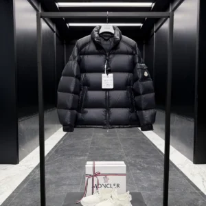 Replica Moncler Levitha Down Jacket Black Short Reps - RepLuxe