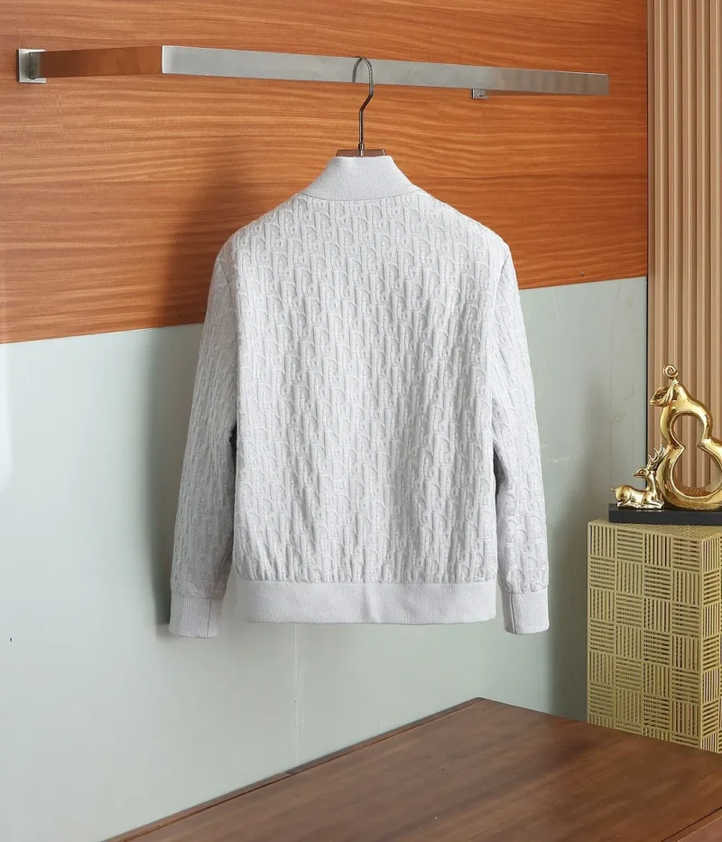 Replica Dior Knit Down Jacket White Unisex Reps - RepLuxe