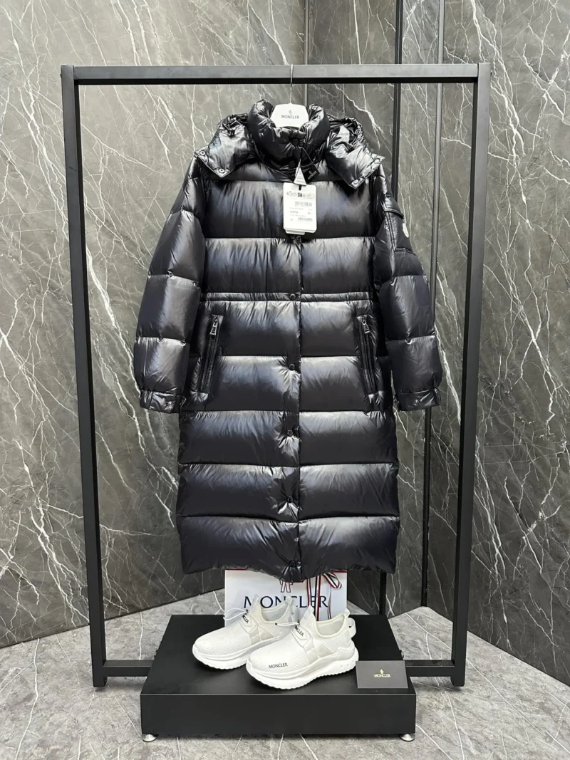 Replica Moncler Cavettaz Long Down Jacket Black Reps - RepLuxe
