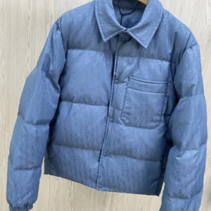 Replica Dior CD Classic Down Jacket Blue Quilted Reps - RepLuxe