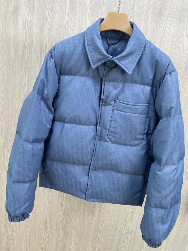 Replica Dior CD Classic Down Jacket Blue Quilted Reps - RepLuxe