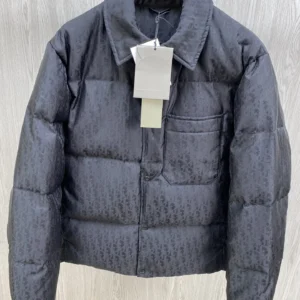 Replica Dior CD Classic Down Jacket Black Quilted Reps - RepLuxe