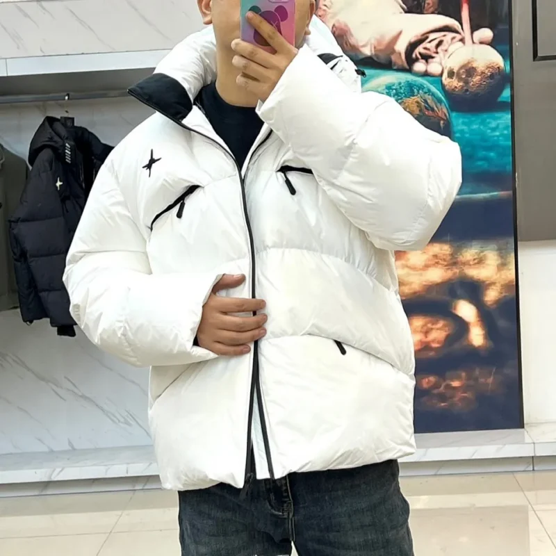 Replica Dior Glacier Down Jacket White Hooded Reps - RepLuxe