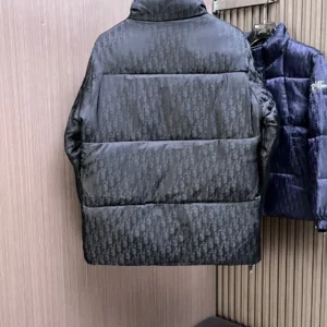 Replica Dior Winter Down Jacket Black Monogram Reps - RepLuxe