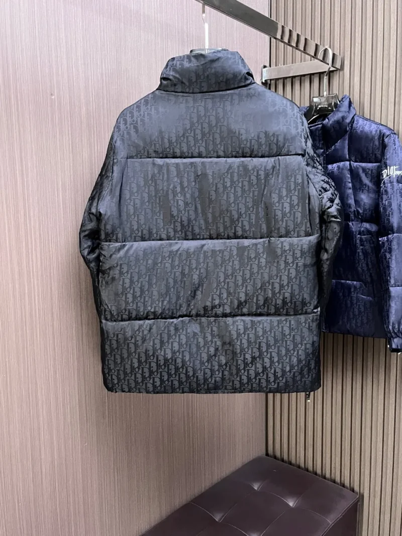 Replica Dior Winter Down Jacket Black Monogram Reps - RepLuxe