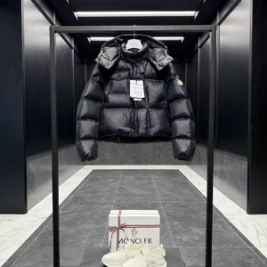 Replica Moncler Erea Short Down Jacket Black Quilted Reps - RepLuxe