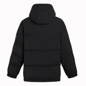 Replica LOUIS VUITTON Down Jacket Black Hooded Reps - RepLuxe