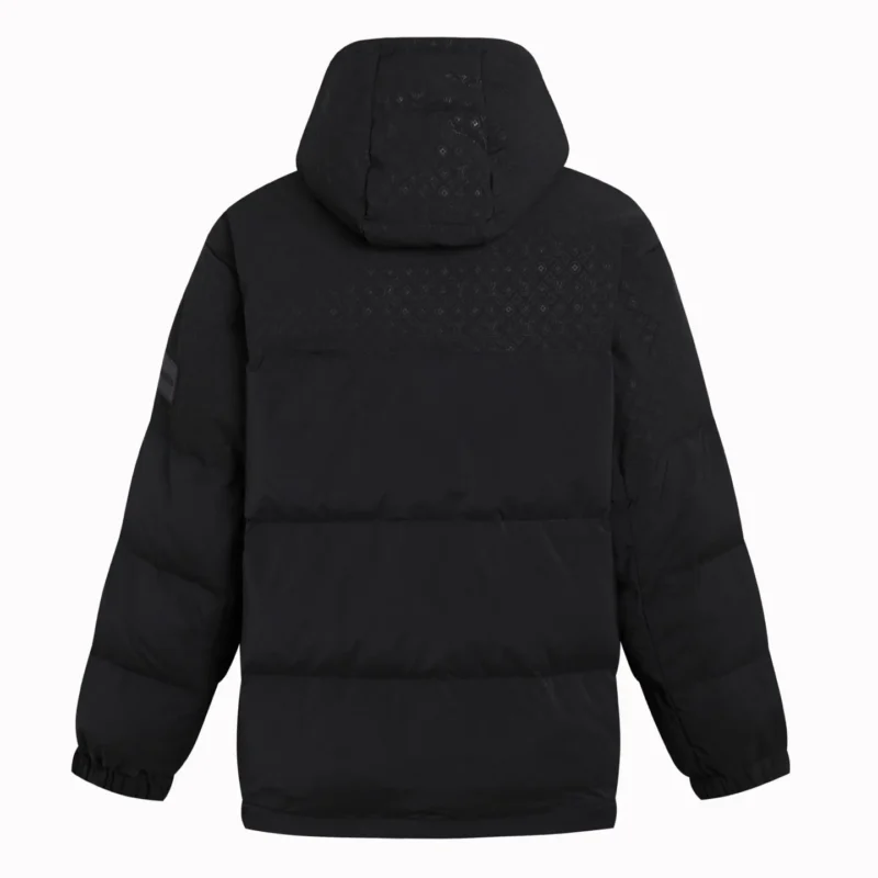 Replica LOUIS VUITTON Down Jacket Black Hooded Reps - RepLuxe