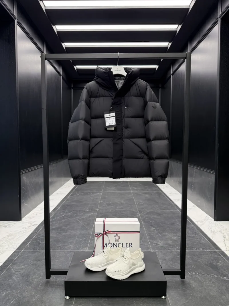 Replica Moncler Madeira Down Jacket Black Short Reps - RepLuxe