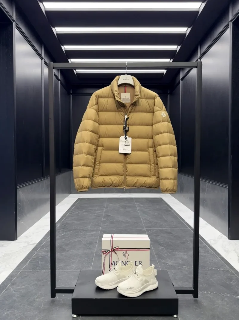 Replica Moncler Baudinet Jacket Beige Quilted Style Reps - RepLuxe