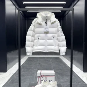 Replica Moncler Maire Down Jacket White Short Reps - RepLuxe