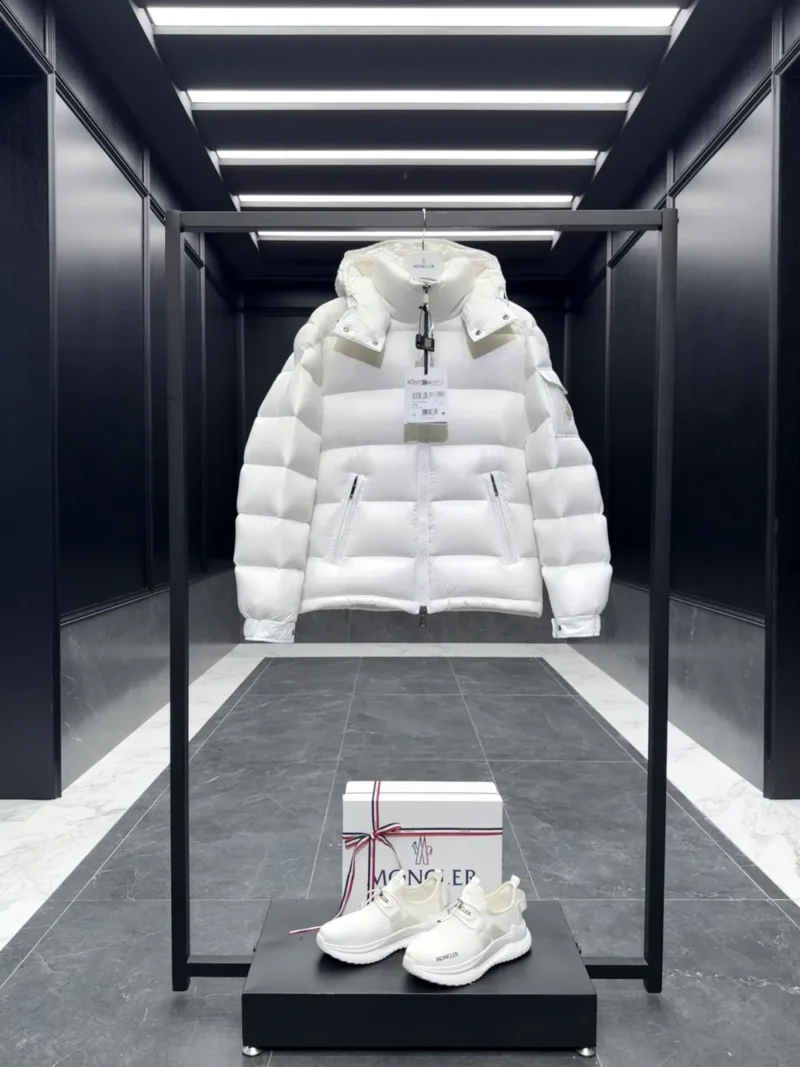 Replica Moncler Maire Down Jacket White Short Reps - RepLuxe