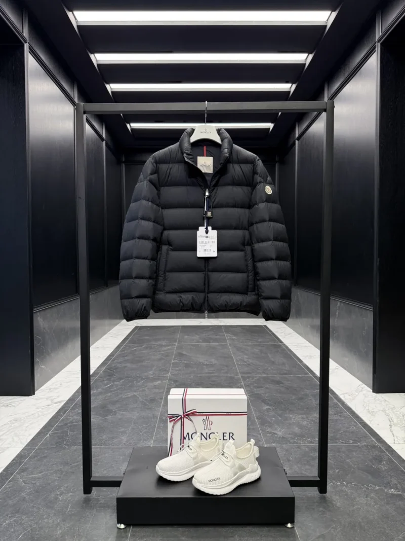 Replica Moncler Baudinet Down Jacket Black Quilted Reps - RepLuxe