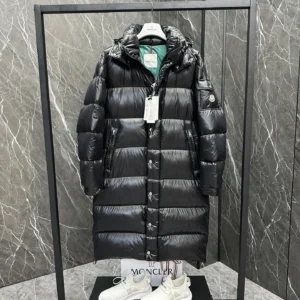 Replica Moncler Hanoverian Long Down Jacket Black Reps - RepLuxe
