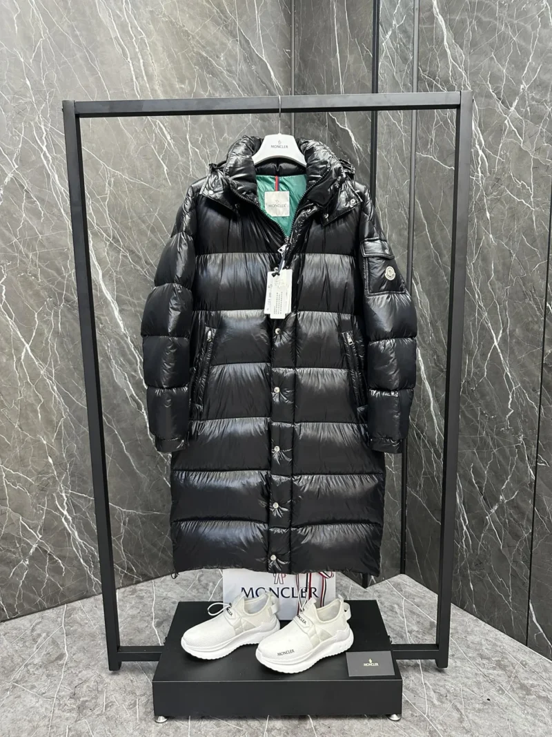 Replica Moncler Hanoverian Long Down Jacket Black Reps - RepLuxe