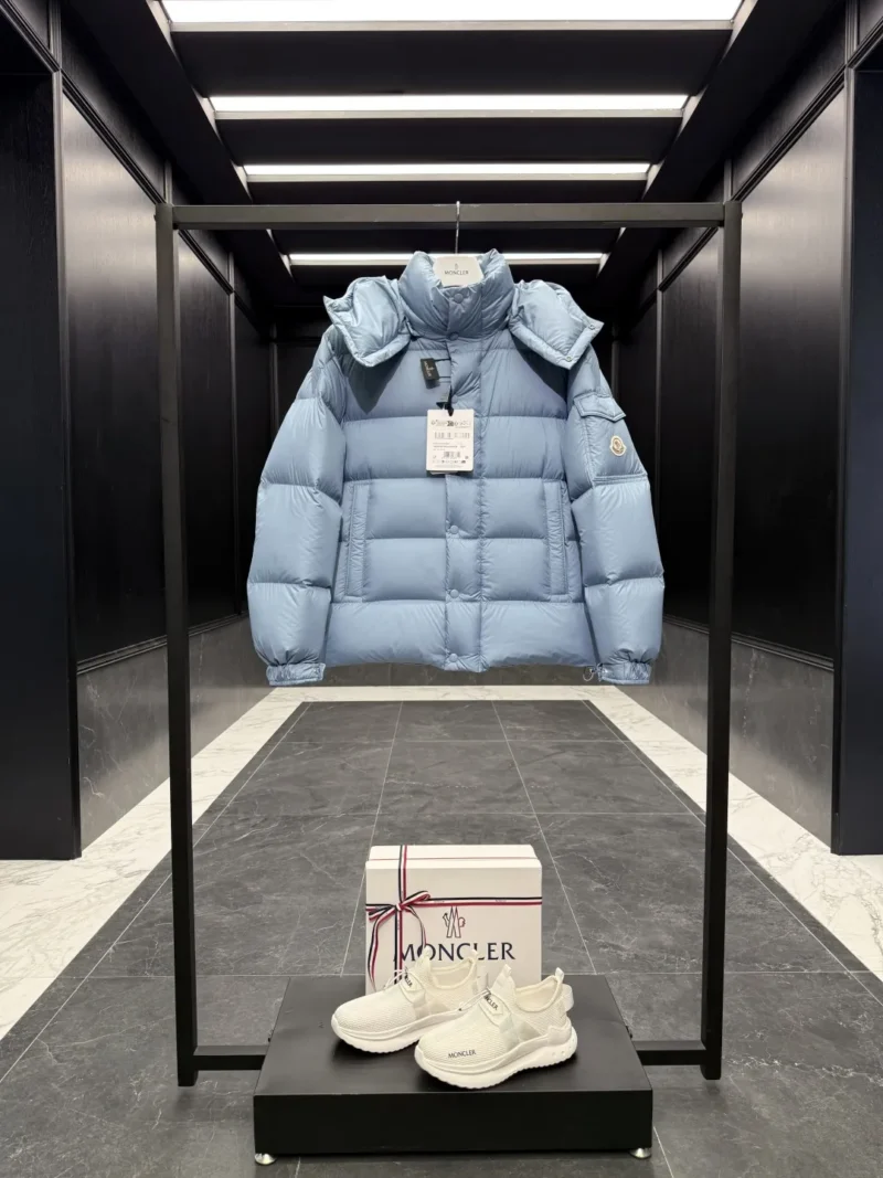 Replica Moncler Maya 70 Down Jacket Baby Blue Reps - RepLuxe