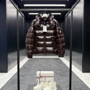 Replica Moncler Maya Jacket Chocolate Short Style Reps - RepLuxe