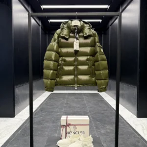Replica Moncler Maya Jacket Olive Green Quilted Reps - RepLuxe