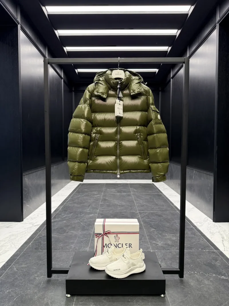 Replica Moncler Maya Jacket Olive Green Quilted Reps - RepLuxe