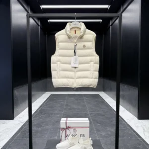 Replica Moncler Contrin Down Vest Beige Regular Reps - RepLuxe