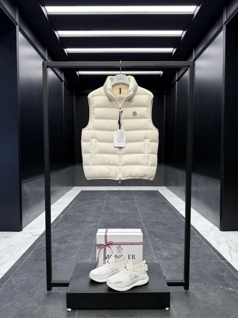 Replica Moncler Contrin Down Vest Beige Regular Reps - RepLuxe