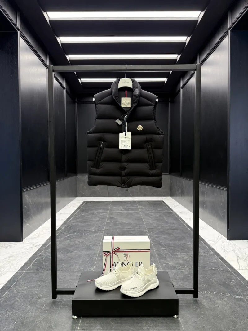 Replica Moncler Tibb Vest Black Matte Finish Reps - RepLuxe