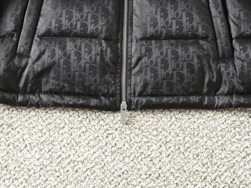 Replica Dior Knit Down Jacket Black Quilted Reps - RepLuxe