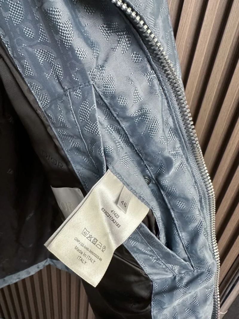 Replica Dior Down Jacket Blue Logo Series Reps - RepLuxe